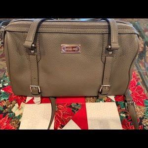 Michael Kors Bedford Satchel in Elephant gray